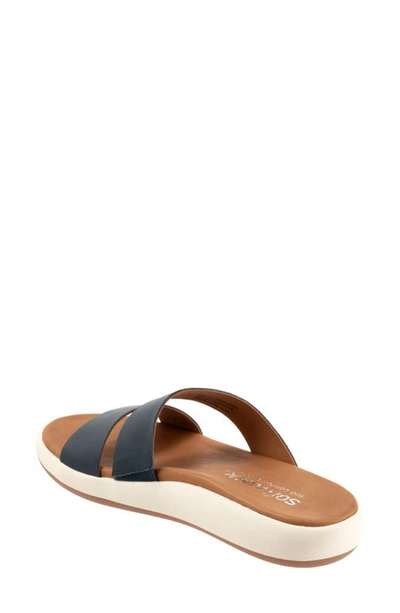 Softwalk Jenna Platform Sandal In Navy