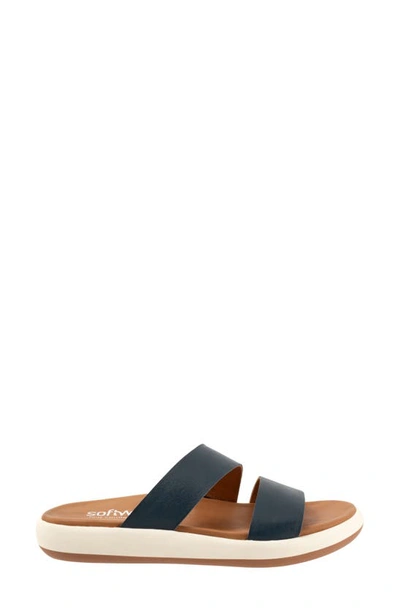 Softwalk Jenna Platform Sandal In Navy