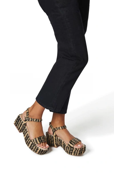 Shop Katy Perry The Busy Bee Ankle Strap Platform Sandal In Black Multi