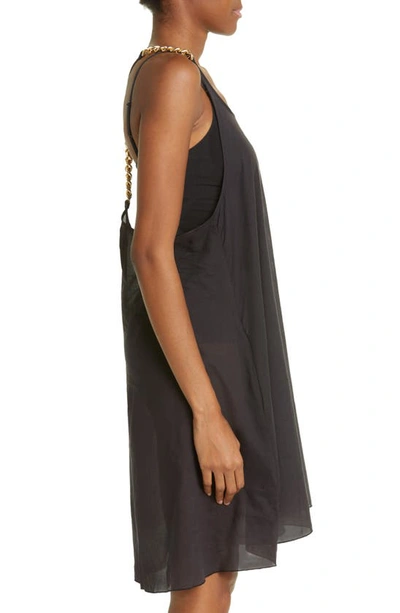 Shop Stella Mccartney Falabella Cover-up Minidress In Black