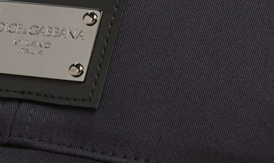 Dolce & Gabbana Logo Tag Embellished Baseball Cap In Black