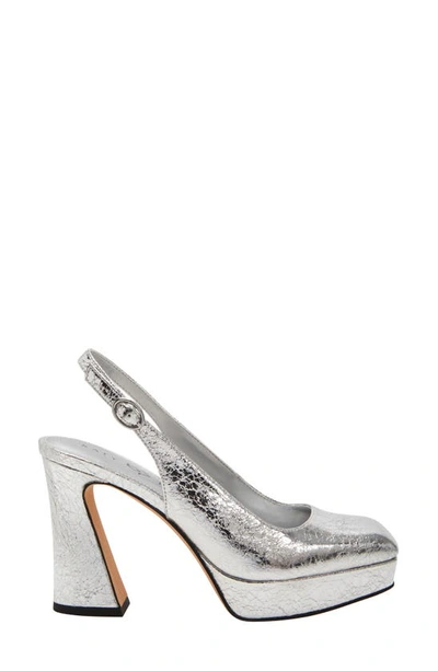 Shop Katy Perry The Square Slingback Pump In Silver