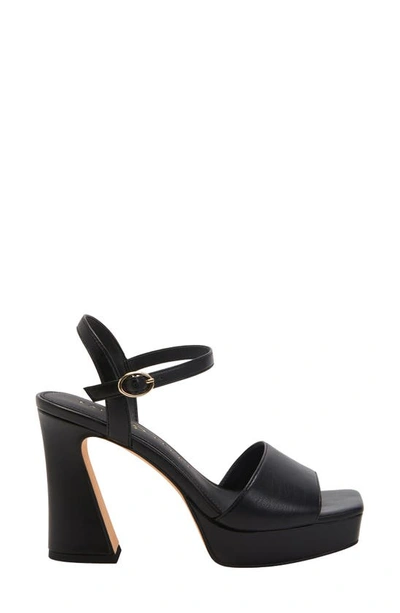 Shop Katy Perry The Square Ankle Strap Platform Sandal In Black