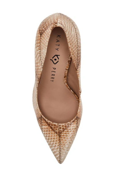 Shop Katy Perry The Revival Pointed Toe Pump In Tan Multi