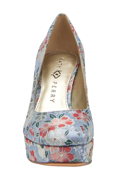 Shop Katy Perry The Square Pump In Blue Multi