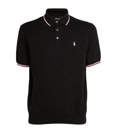 Shop Ralph Lauren Rlx  Coolmax Polo Shirt In Black