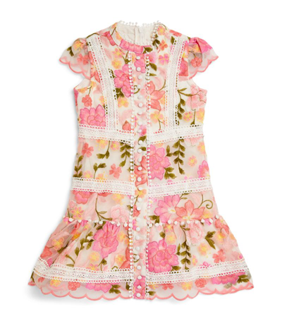 Shop Marlo Embroidered Floral Primrose Dress (3-16 Years) In Multi