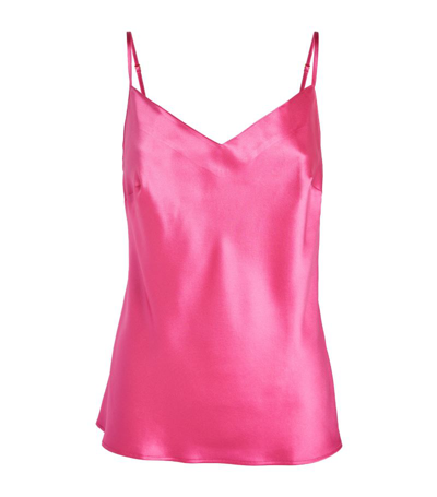 Shop Marjolaine Silk Camisole In Pink