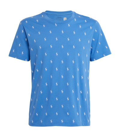 Shop Polo Ralph Lauren Polo Pony Lounge T-shirt In Blue