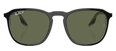 Shop Ray Ban Rb2203 919/58 Square Polarized Sunglasses In Multi