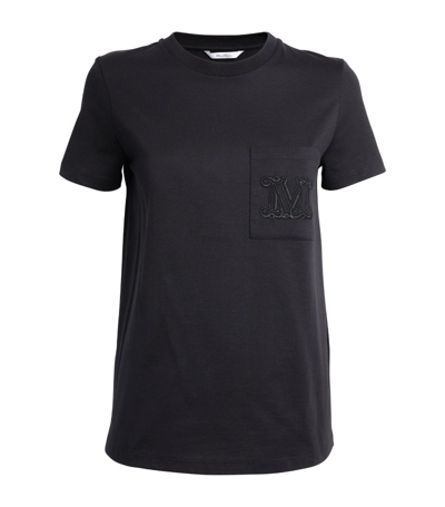 Shop Max Mara Crew-neck T-shirt In Black