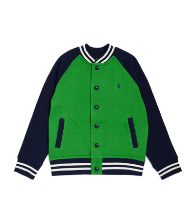 Shop Ralph Lauren Polo Pony Bomber Jacket (6-14 Years) In Green