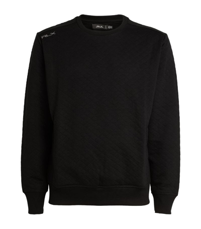 Shop Ralph Lauren Rlx  Quilted Sweatshirt In Black