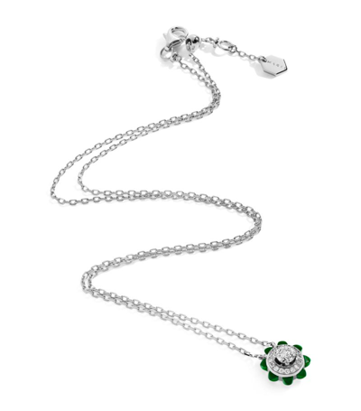 Shop Marli New York White Gold And Diamond Tip-top Necklace