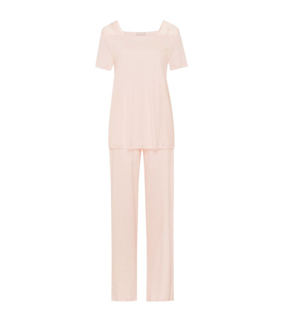 Shop Hanro Cotton Emma Pyjamas In Pink