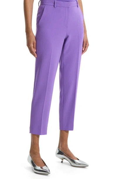 Shop Theory Tailored Ankle Trousers In Bright Peony