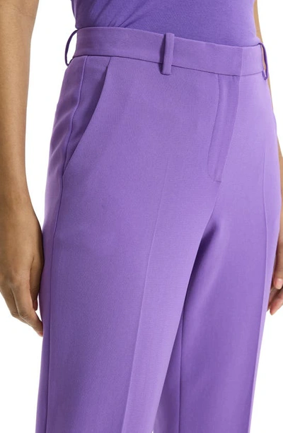 Theory Treeca 4 Admiral Crepe Tailored Crop Trousers In Bright Peony