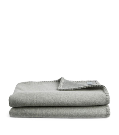 Shop Johnstons Of Elgin Wool-cashmere Throw (250cm X 150cm) In Grey