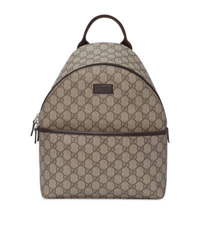 Shop Gucci Canvas Gg Supreme Backpack In Neutrals