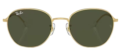 Shop Ray Ban Rb3809 001/31 Round Sunglasses In Multi