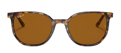 Shop Ray Ban Rb2197 135757 Square Polarized Sunglasses In Multi