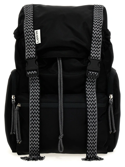 Shop Lanvin Curb Backpacks Black