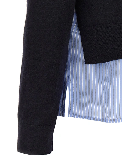 Shop Tory Burch Cut-out Cashfeel Sweater, Cardigans Blue