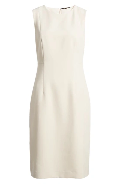 Shop Kobi Halperin Meridian Twill Sheath Dress In Canvas