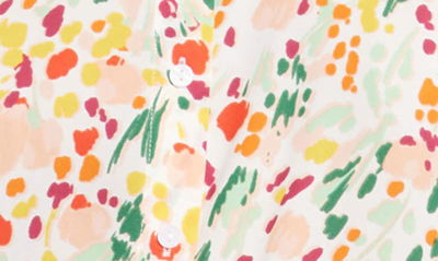 Nydj Print Ruffle Neck Sleeveless Top In Veronica Springs