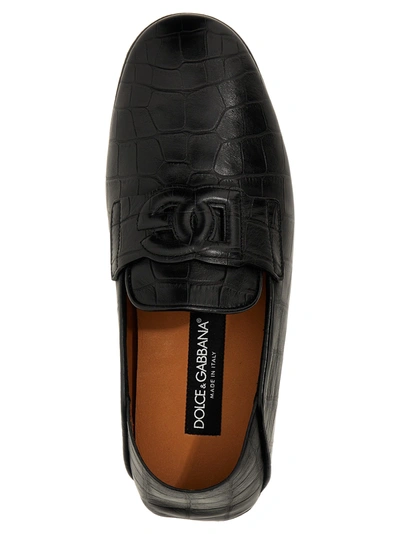 Shop Dolce & Gabbana Driver Loafers Black