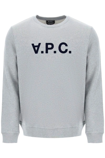 Shop A.p.c. Flock V.p.c. Logo Sweatshirt In Multicolor