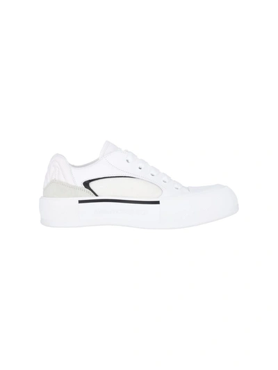Alexander Mcqueen Skate Deck Plimsoll Low-top Sneakers In White