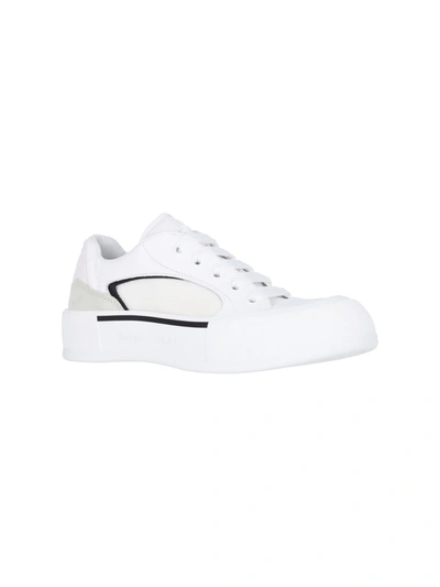 Shop Alexander Mcqueen Sneakers In White