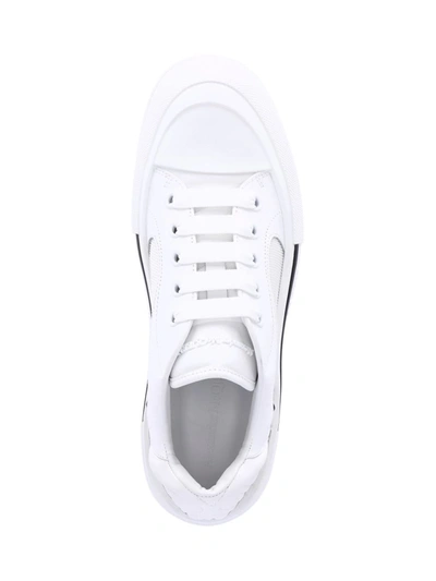 Alexander Mcqueen Skate Deck Plimsoll Low-top Sneakers In White