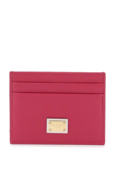 Shop Dolce & Gabbana Dauphine Leather Card Holder In Multicolor