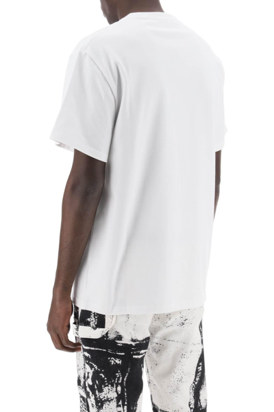 Shop Alexander Mcqueen Reflected Logo T-shirt In White