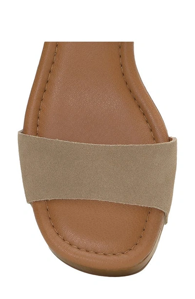 Shop Lucky Brand Adario Ankle Strap Platform Wedge Sandal In Dune Oilsue