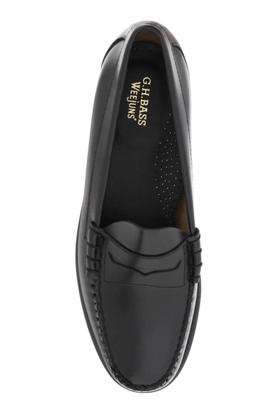 Shop Gh Bass G.h. Bass Weejuns Larson Penny Loafers In Black
