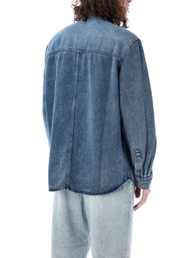 Shop Isabel Marant Tailly Soft Denim Shirt In Blue