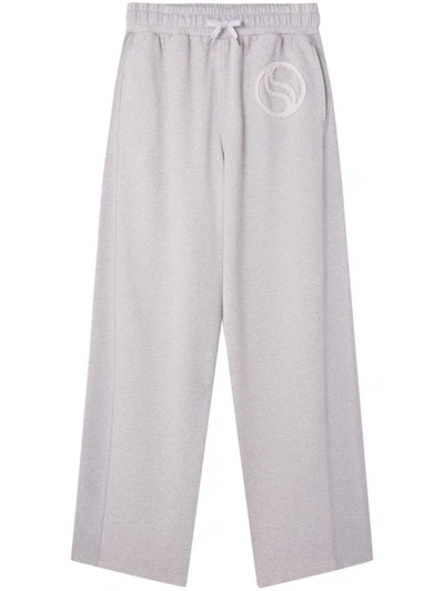 Shop Stella Mccartney S-wave Sports Trousers With Drawstring In Grey
