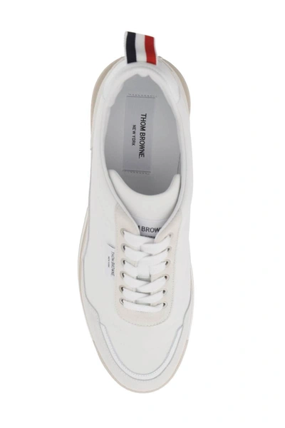Shop Thom Browne Alumni Trainer Sneakers In White