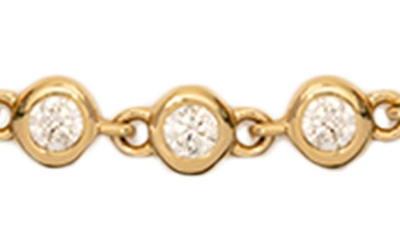 Made By Mary Poppy Cubic Zirconia Bracelet In Gold