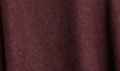 Treasure & Bond Blanket Stripe Cape In Burgundy Combo
