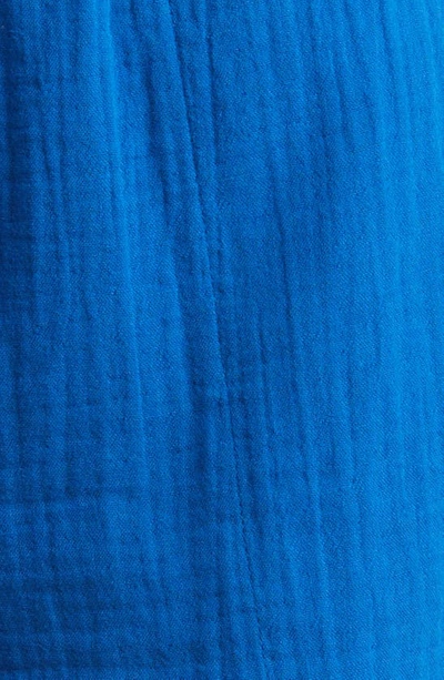 Rails Leighton Organic Cotton Gauze Shorts In Sapphire