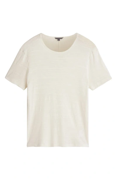 Shop John Varvatos Winona Regular Fit Cotton Slub T-shirt In Salt