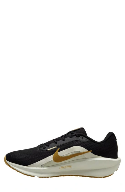 Shop Nike Downshifter 13 Running Shoe In Black/ Bronzine/ Sea Glass