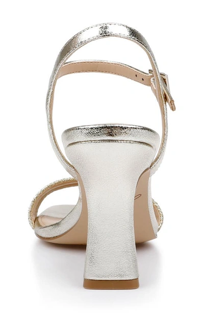 Shop Jewel Badgley Mischka Heddia Ankle Strap Sandal In Champagne Gold
