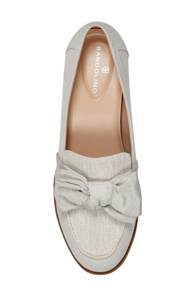 Shop Bandolino Houndstooth Print Bow Loafer In Ivory