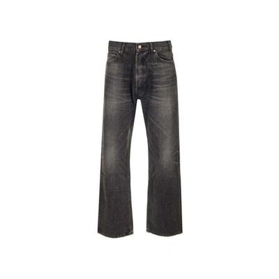 Shop Celine Wesley Denim Jeans In Gray