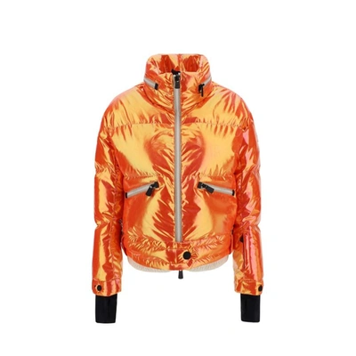Shop Moncler Biche Down Jacket In Orange